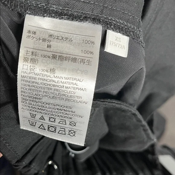 Y-3 black twill cargo pants